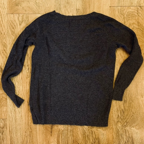 American Eagle Ribbed Knit Purple Sweater S - Picture 2 of 3